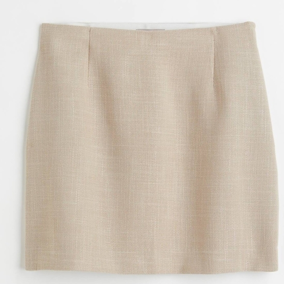 H&M Light Gray Linen Blend Skirt - Picture 7 of 7